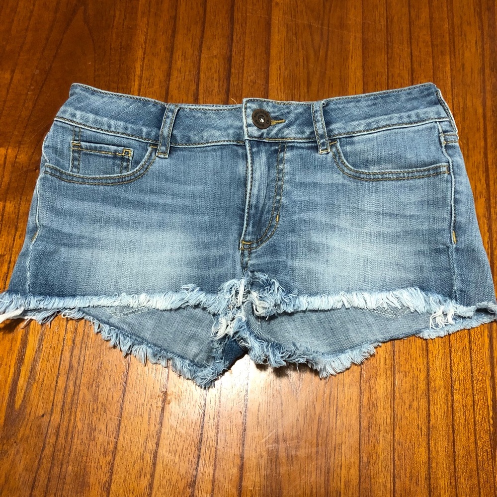 Bullhead frayed jean shorts juniors 3